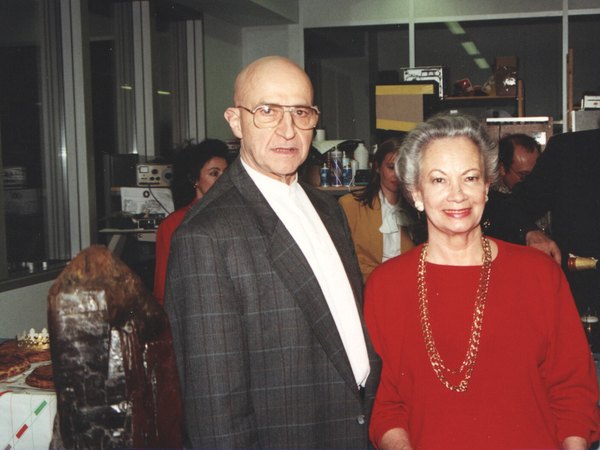Alfred Tomatis et son épouse Léna à Paris